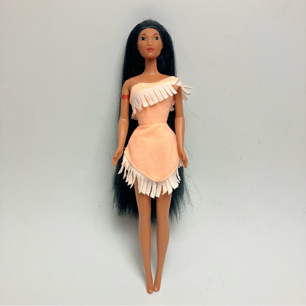 Vintage Pocahontas 1995 Braided Beauty Doll Mattel Disney 11,5'' Figure 1990s
